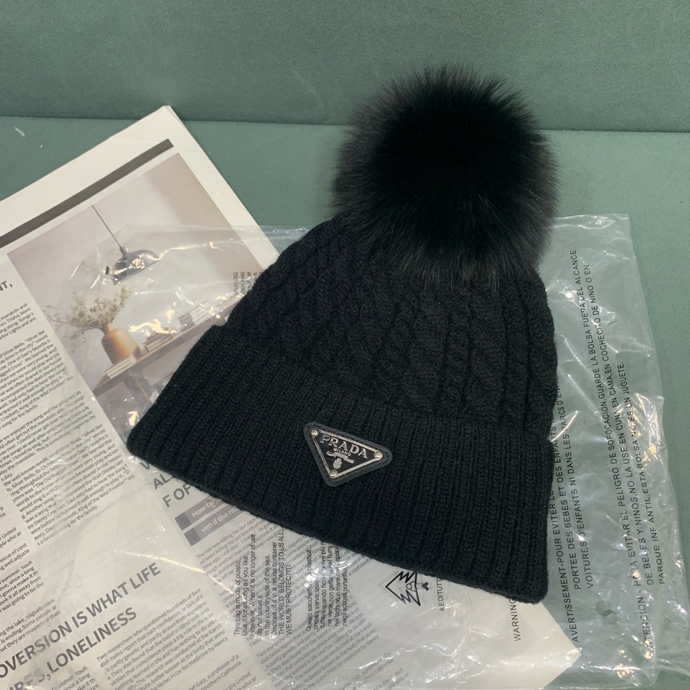 Authentic Prada Women’s Black Hat